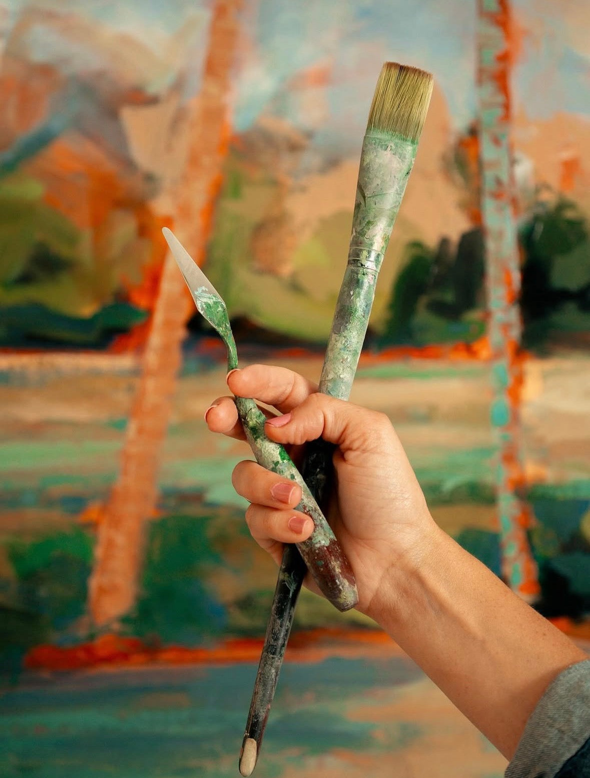 Large Landscape Acrylic Painting Workshop